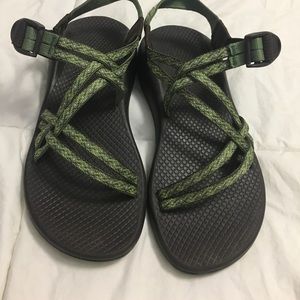 Green Double Strap Chaco Sandals